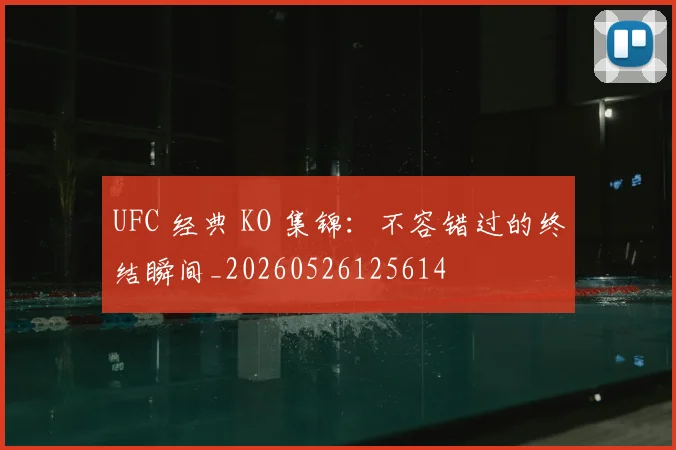 UFC 经典 KO 集锦:不容错过的终结瞬间_20260526125614